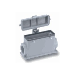 Embase en saillie 24B, Aluminium moulé sous pression, Alliage de zinc moulé, IP65, Sortie horizontale, PG29